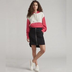 Rag&Bone Mini Skirt Womens 4 Zipper Minimalist Classic Timeless Capsule Chic